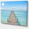 Designart - Pier Infinite to the Sea - Seascape Canvas Art Print